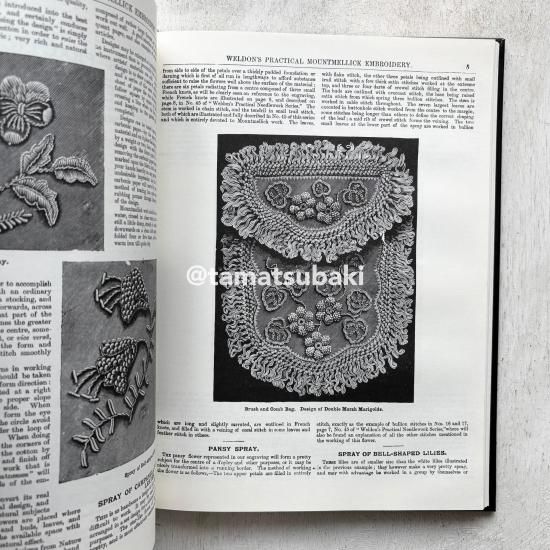 裁縫 手芸 縫製 古紙 古書 古本 教本 骨董 古美術 アンティーク Weldon's Practical Needlework | 復刻版 - 旅する本屋 古書玉椿