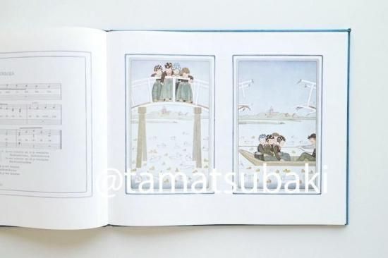 淡い色彩の繊細な楽譜絵本*. アンティーク　希少な古書　洋書　ルメール　児童書 淡い色彩の繊細な楽譜絵本*. アンティーク 希少な古書 洋書