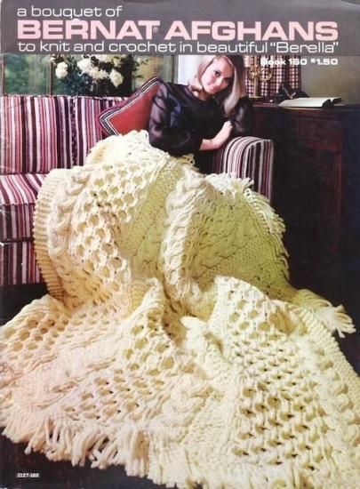アフガン編みのブランケット | Bernat Afghans No.160 - 旅する