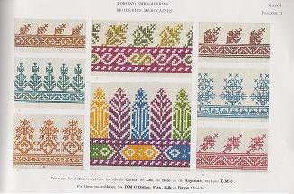DMCヴィンテージ刺繍図案集 モロッコの刺繍 MOROCCO EMBROIDERIES - 旅 