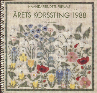 フレメカレンダー　1992  可愛いサンプラー図案　デンマーククロスステッチ図案