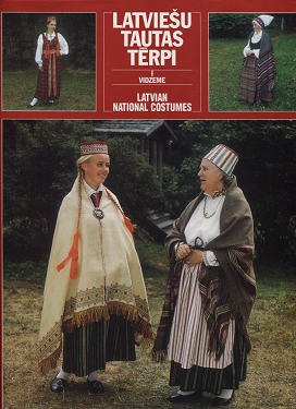 ラトビアの民族衣装 Latvian National Costumes Vol 1 旅する本屋 古書玉椿 北欧 など海外の手芸本 絵本 フォークロア雑貨