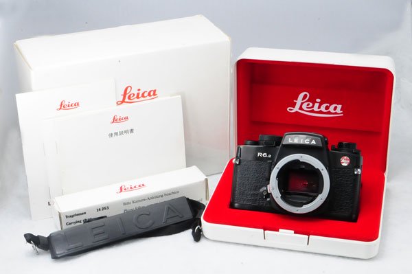 LEICA ライカの人気一眼レフ R6.2 ブラック 付属品一式 化粧箱、取説付