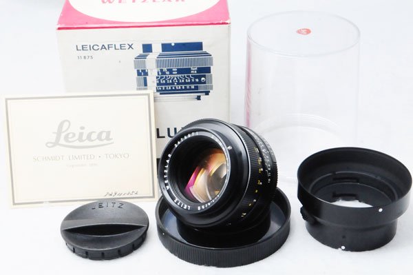 LEICA ライカ Summilux-R ズミルックス 50mmF1.4 2カム + 元箱 + 純正