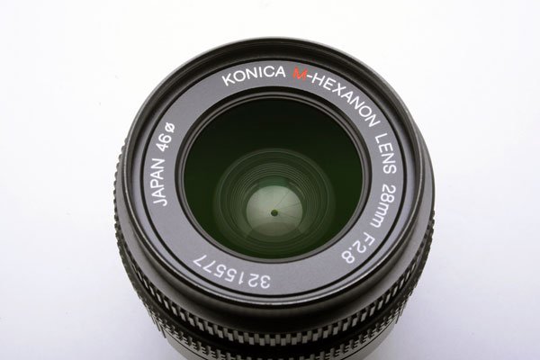 KONICA コニカ M HEXANON ヘキサノン 28mm F2.8 + UVフィルター +