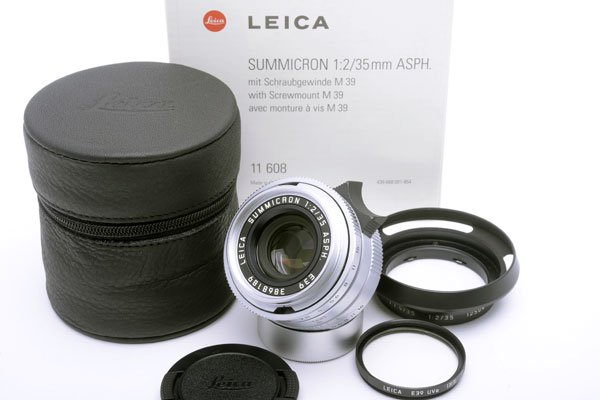 Leica ズミクロン SUMMICRON 35mm F2 ASPH 付属品一式