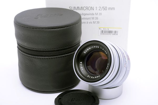 カメラ レンズ(単焦点) LEICA ライカ Summicron-L ズミクロン 50mmF2 第4世代 シルバー 