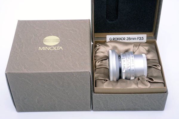MINOLTA ミノルタ G-ROKKOR ロッコール 28mm F3.5 Lマウント - ライカ 