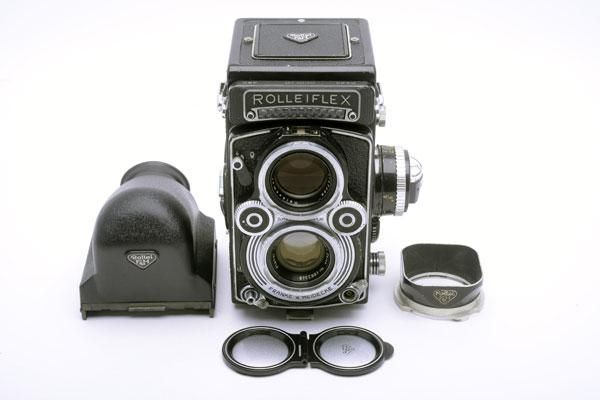 ★★★ Rolleiflex 3.5E3 Planar ローライ プラナー裏蓋開閉ロック着脱正常です