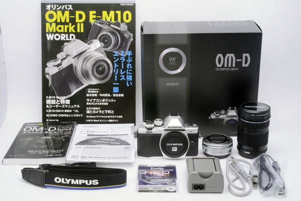 OLYMPUS オリンパス OM-D E-M10 MarkII ダブルズームキット シルバー