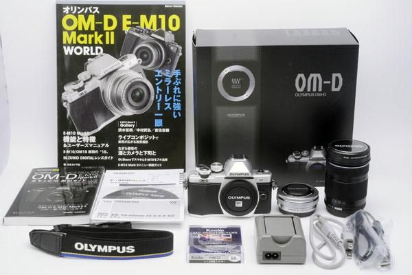 2枚で送料無料 OLYMPUS OM-D E-M10 Mark 2 シルバー【箱付き