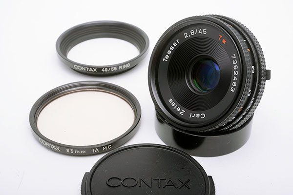 カメラ レンズ(単焦点) CONTAX コンタックス Carl Zeiss カールツァイス Tessar テッサー T 