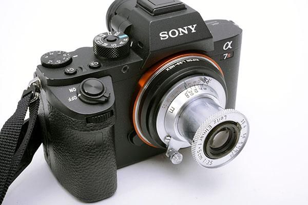 カメラ レンズ(単焦点) LEICA ライカ Elmar ブルーコーテッド赤エルマー 50mmF3.5 L ダイヤ 