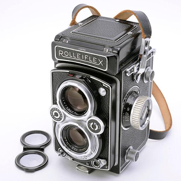 革製ストラップローライフレックス ROLLEIFLEX 二眼レフオートマットMX ...