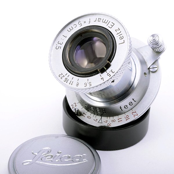作例あり】 赤エルマー Leica Elmar 50mm F3.5 前後キャップ付属 