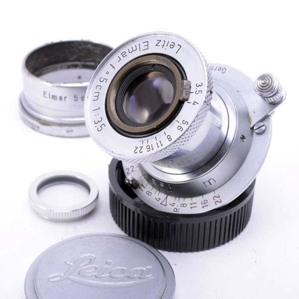 LEICA ライカ Elmar ブルーコーテッド赤エルマー 50mmF3.5 L - ライカ