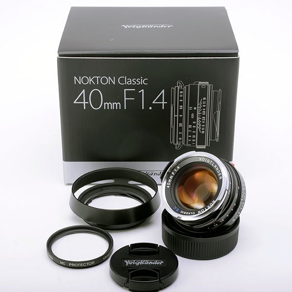 Voigtlander フォクトレンダー NOKTON classic ノクトンクラシック SC 40mm F1.4 VM + 純正フード