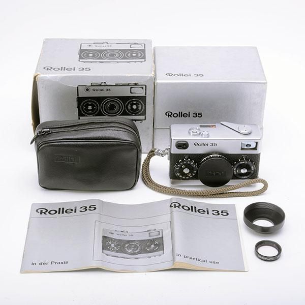 Rollei 35 (ドイツ製) カメラポーチ 他 - フィルムカメラ