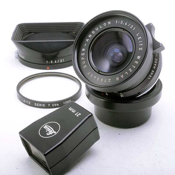 ライカ スーパーアンギュロンM21mm f3.4 シルバー - フィルムカメラ