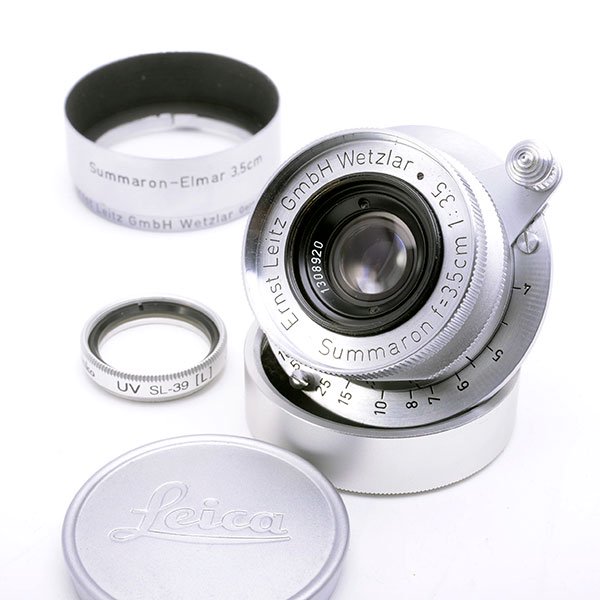 〓 18)Leica/LEITZ Summaron 35mm F3.5 ライカLマウントレンズ 現状 