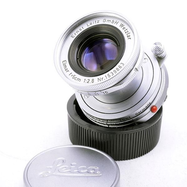 美品】ELMAR-M 50mm f2.8 ライカ純正カバーガラス、フード付き