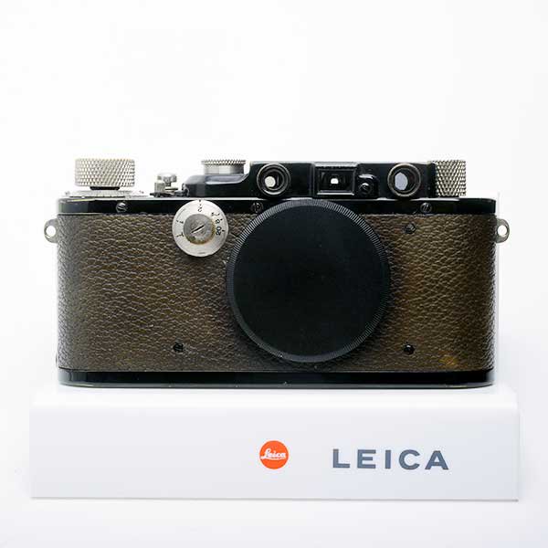 Leica DII ブラックペイント ライカD2 エルマー付き ライカ皮ケース ...