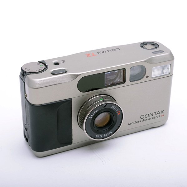 CONTAX コンタックス T2 チタン クローム Carl Zeiss Sonnar ゾナー ...