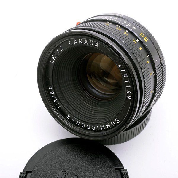 Leica SUMMICRON-R 50mm f2 フード付き
