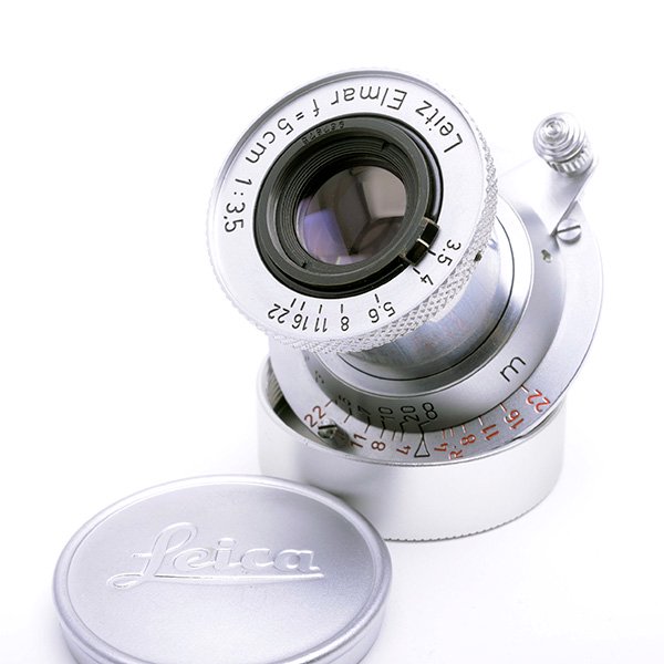 OH済 Leica: Elmar 50mm/f3.5 赤エルマー39 - レンズ(単焦点)