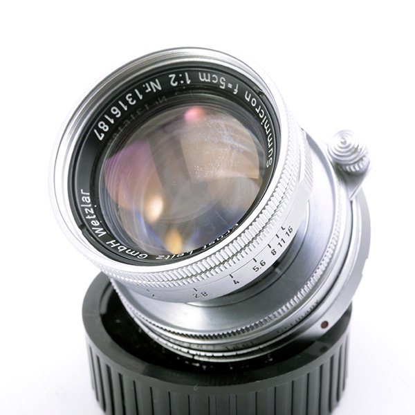 ライカ Leica ズミクロン 50mm F2 沈胴 Mマウント純正フード付 
