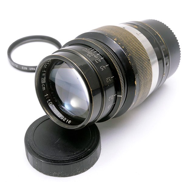 Leica/ライカ Leitz Hektor 73ｍｍｆ1.9 ALL BLACK PAINT， full set
