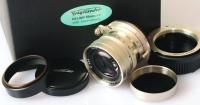 Voigtlander Heliar 50mm f/2.0 Lens w/M39 Mount (Nickel-Plated)