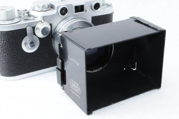 LEICA ライカ ズミタール 50mm用 折り畳み式レンズフード SOOPD 革