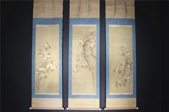 豊国木版画　【徳濱田屋版　桜花美人之図】新額装仕立　（日本美術振興協会認定書） 豊国木版画 【徳濱田屋版 桜花美人之図】新額装仕立 （日本美術
