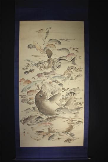 定番の中古商品 海之幸 田中頼章 名品 - 山本美術 古美術 絵画