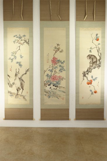 名品 三幅対 白須心華 - 古美術 山本美術