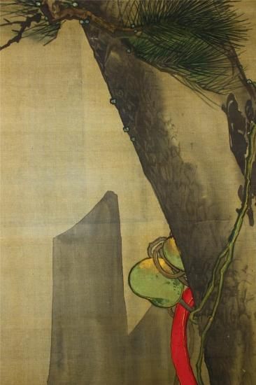 名品若書 大幅 僧月仙 呂洞賓図 - 古美術 山本美術