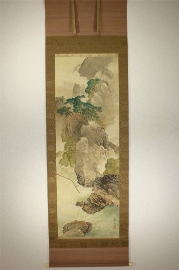 上田萬秋　嵐峡新緑図　 - 古美術 山本美術