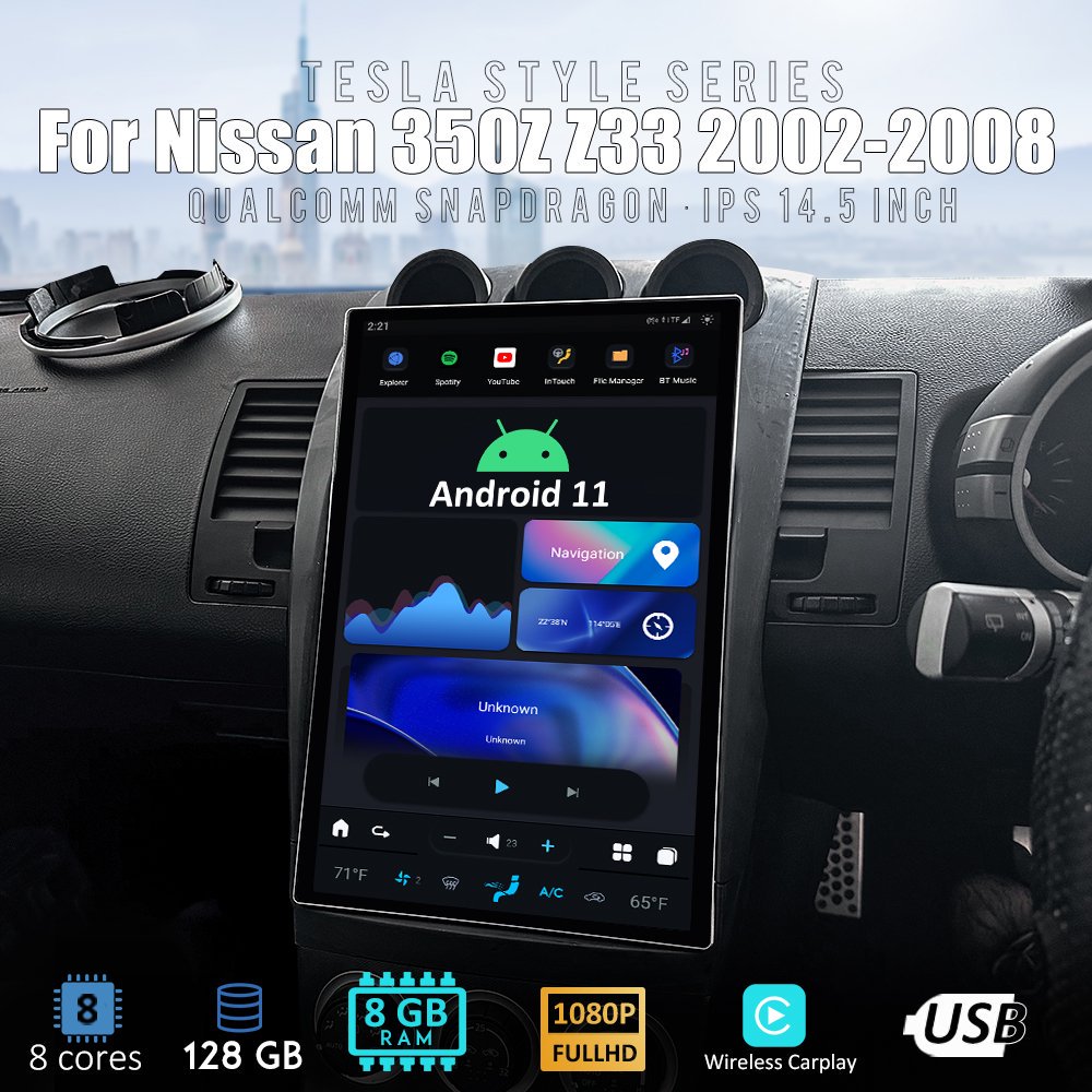 AuCAR デジタルコックピット Android 11.0システム | nissan フェアレディZ Z33 - フェアレディZ/スカイライン専門店  DAYTONA Restore & Modify. │ │ デイトナ株式会社