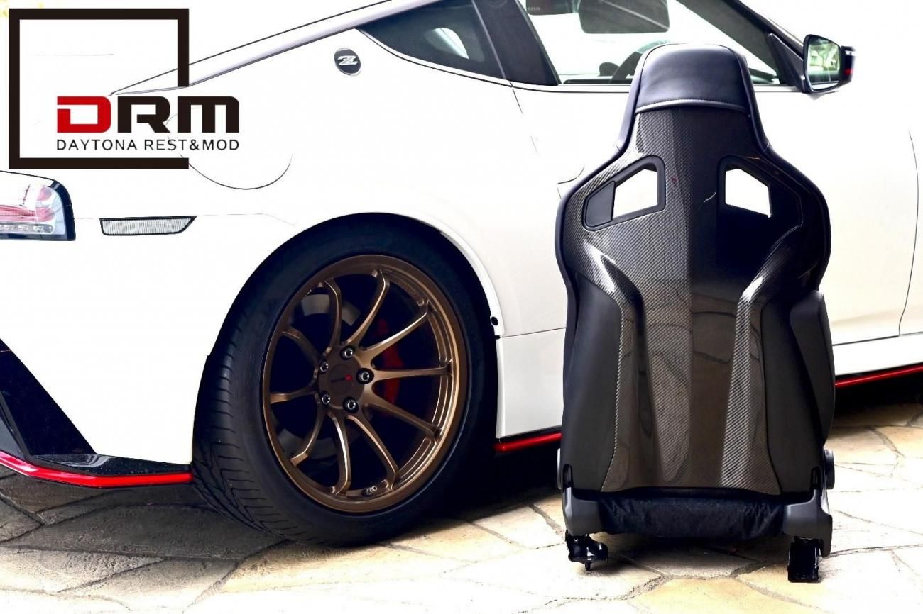 NISMOレーシングトロリーバック カーボン調 CFRP カーボン シートバック | フェアレディZ RZ34 nismo