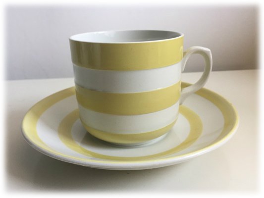 T.G.Green/Cornishware/コーニッシュウェア/イエロー/カップ＆ソーサー-