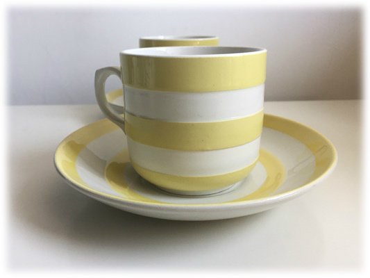 T.G.Green/Cornishware/コーニッシュウェア/カップ＆ソーサ/1930年代-