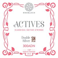 SN ミディアム Knobloch ACTIVES Double Silver Special Nylon  Medium Tension（ノブロック スペシャル・ナイロン/クラシックギター）