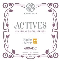 CX スーパーハイ Knobloch ACTIVES Double Silver C.X.(Carbon) Super High Tension（ノブロック C.X. カーボン/クラシックギター）