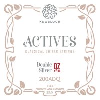 QZ ロー Knobloch ACTIVES Double Silver Q.Z.(Nylon) Low Tension（ノブロック Q.Z. ナイロン/クラシックギター）