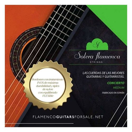 concierto” Flamenco Guitar Strings, Medium Tension (Green Label