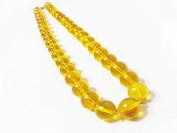1950s Amber Glass Necklace