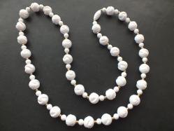 1960s White Parts Necklace