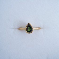 Green　tourmaline　anello (11号)