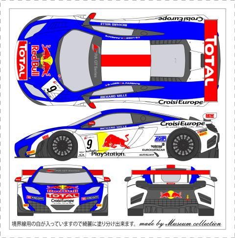 1/24マクラーレンMP4/12C GT3レッドブル S.ローブデカール